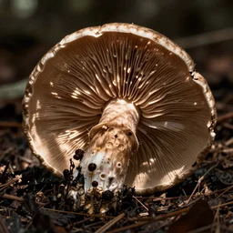 an upside down Tylopilus felleus, 35mm photograph