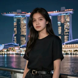 a photo of 8k cyberpunk singapore, cinematic lighting, trending on artstation, 4k, hyperrealistic, focused, extreme details, unreal engine 5, cinematic, masterpiece