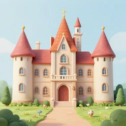 photo of palace : 5 in matte painting whimsical fairy wonderland vibrant colors candyland wonderland gouache swirls detailed : 2 by beatrix potter : 3