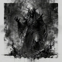 graphite, design concept art, ssao, wet paint, chromatic aberration, by asaf hanuka, strong, lord of the rings, horror art, shaders, halogen, abstract art, sfx