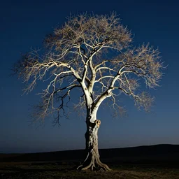 a fluo tree by salvador dali