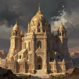 radiant citadel, digital painting