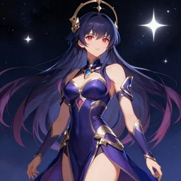 a female space mage, star guardian inspired, perfect art, trending on pixiv, painted by greg rutkowski makoto shinkai takashi takeuchi, akihiko yoshida
