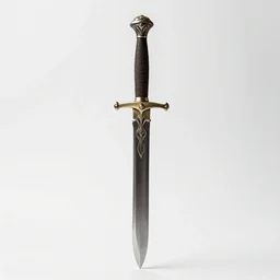 retro glaive, photorealistic, isolated on a pure white background, centered, entire object in frame, sharp focus, soft studio lighting