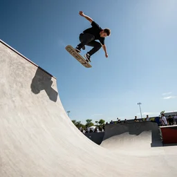 bob burnquist launching off a giant ramp into space