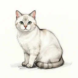 sketch of cat
