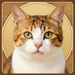 portrait of a calico cat, calico cat, animal, cat masterpiece, sakimichan, Ross Tran, Alphonse Mucha