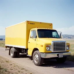 photo, wyoming, truck, kodak ektachrome 1 2 0,