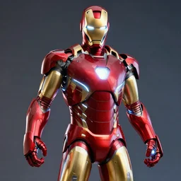 neon iron man suit