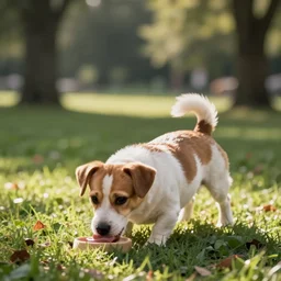 a cute dog in a park, tristan eaton