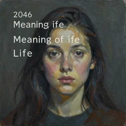 The meaning of life, award winning painting, 2046