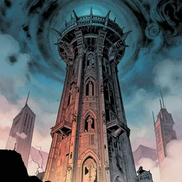 Tower of Nyarlathotep. DC Comics Illustration.