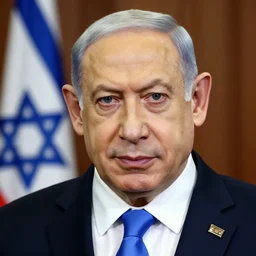 benjamin netanyahu portrait, photorealistic, detailed