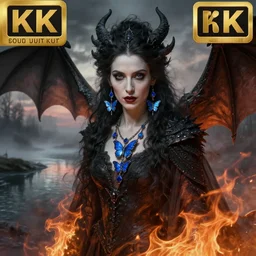 a detailed portrait of a dayenerys mother of dragons in burned fire carcoal as vampire witch bouguereau alma tedema, sapphire butterflies earrings necklace, as a reflection in smoke clouds river fog dusk, fantasy art, photo realistic, artstation, poster, volumetric lighting, 4 k, award winning