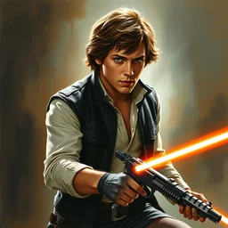 young han solo harriosn ford by magali villeneuve, creative composition