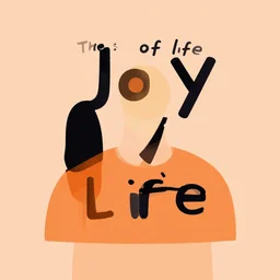 the joy of life, a simple vector based illustration, by ross tran, artgerm