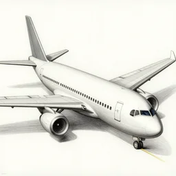 a drawing of a modern airplane, by leonardo davinci