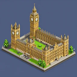 isometric view of london in the sims 2 0 0 0 game screenshot