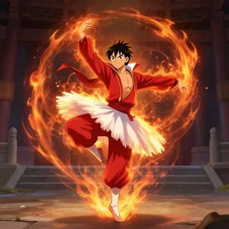 fire lord ozai wearing tutu and dancing like a ballerina