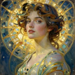 dutch woman art nouveau art