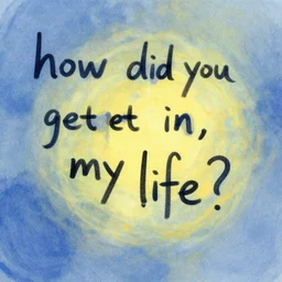 how did you get in, my life?, meaningful, abstract, illustration, metaphoric