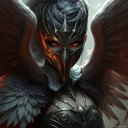 art by artgerm and greg rutkowski and ruan jia. elegant and grace female boss in elden ring. magic card art. renaissance noble costume, masked!! feathers, cinematic, sharp edges, smooth, establishing shot, sense of awe. delicate features. alluring. poster style, ultra realistic. ultra clear detailed