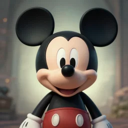 portrait of a baphomet mickey mouse, depth of field, soft focus, highly detailed, intricate, realistic, national geographic cover, soft glow, textured, artstation, concept art, sharp focus, illustration, artgerm, greg rutkowski, earl norem