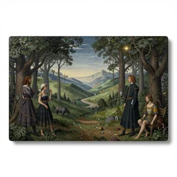 my slate theory origin of nonconformity as a surrealistic painting, in the style of hieronymus bosch, digital art, detailed masterpiece