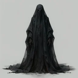 dementor. draped in dark sheet. dark colors. menacing. haunting. frightening. impossible shapes. trending on artstation. award winning. artgem. greg rutkowski. beksinski. extremely detailed. 4 k.