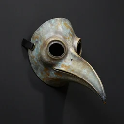 A beautiful and detailed plague doctor mask, with a long beak, by Zdzislaw Beksinski, gothic art wallpaper 4k, trending on artstation