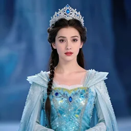 professional photograph of a real - life ice queen with ornate robes. extremely detailed. dslr. 2 0 0 mm 8 k