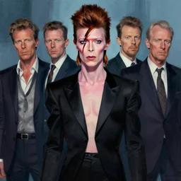 concept art of david bowie by jama jurabaev, greig fraser, roger deakins, cinematic shot, trending on artstation, high quality, brush stroke
