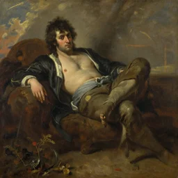 this is hell, oil painting by george stubbs