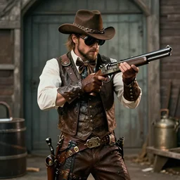 steampunk gunslinger