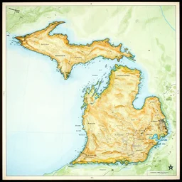 map of michigan in middle earth