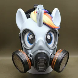 photo of my little pony gas mask