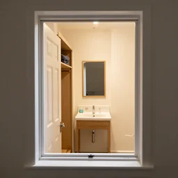 door inside a window inside a closet inside a mirror inside a bathroom inside a door inside a window