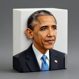 obama in the shape of a cube
