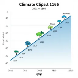 climate chart statistic from 2021 to year 1166