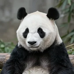 alone wild animal having a head of a giant panda and a body of a zebra, national geographic photo award