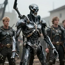 necron doing as others look on in awe