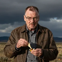 walter white eating antelope, photography,
