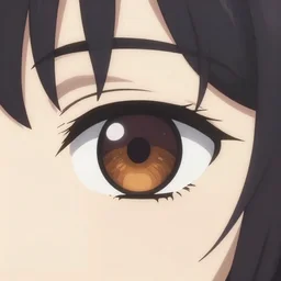 a close - up anime eye