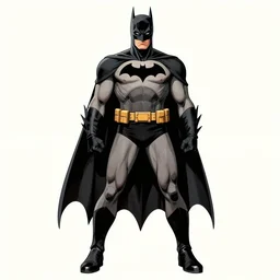 full body batman character design by lee bermejo