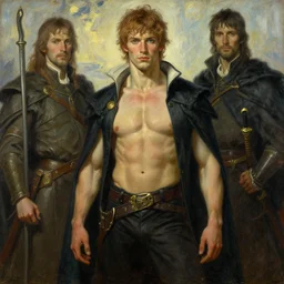 tales of earthsea, attractive male, character design, painting by gaston bussiere, craig mullins, j. c. leyendecker, tom of finland