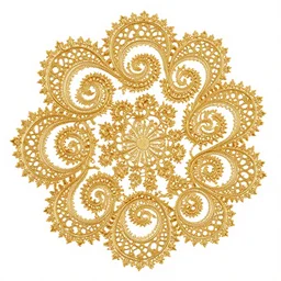lace jewelry arranged in fractal 3 d patterns, made of gold, layers of intricate swirling fractals, wplecione błyszczace klejnoty blooming, photorealistic, octane render, effervescent, sacred geometry, pattern, realistic, epic and cinematic, 3 d, clear, sharp