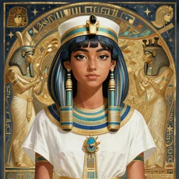 willow smith young, ancient egyptian girl, white nemes, intricate, highly detailed, artstation, digital illustration, orientalism, bouguereau, mucha, ruan jia