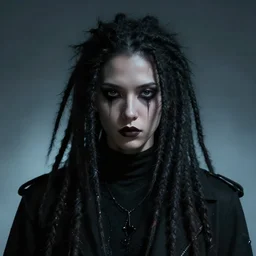 dreadlocks, darkwave, darksynth character portrait, sharp, digital matte painting, art by luis royo, greg rutkowski, wlop, dramatic lighting, trending on artstation