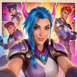 selfie portrait of overwatch main character heartstone mattepainting concept Blizzard pixar maya engine on stylized background splash comics global illumination lighting artstation  lois van baarle, ilya kuvshinov, rossdraws