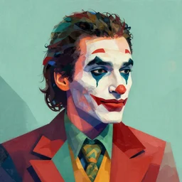 Freddy Mercury mix of satyr and joker picture by Pixar, asymmetrical, Organic Painting , Matte Painting,  geometric shapes, digital art, trending on artstation, hard edges, street art :2 by Goro Fujita:4